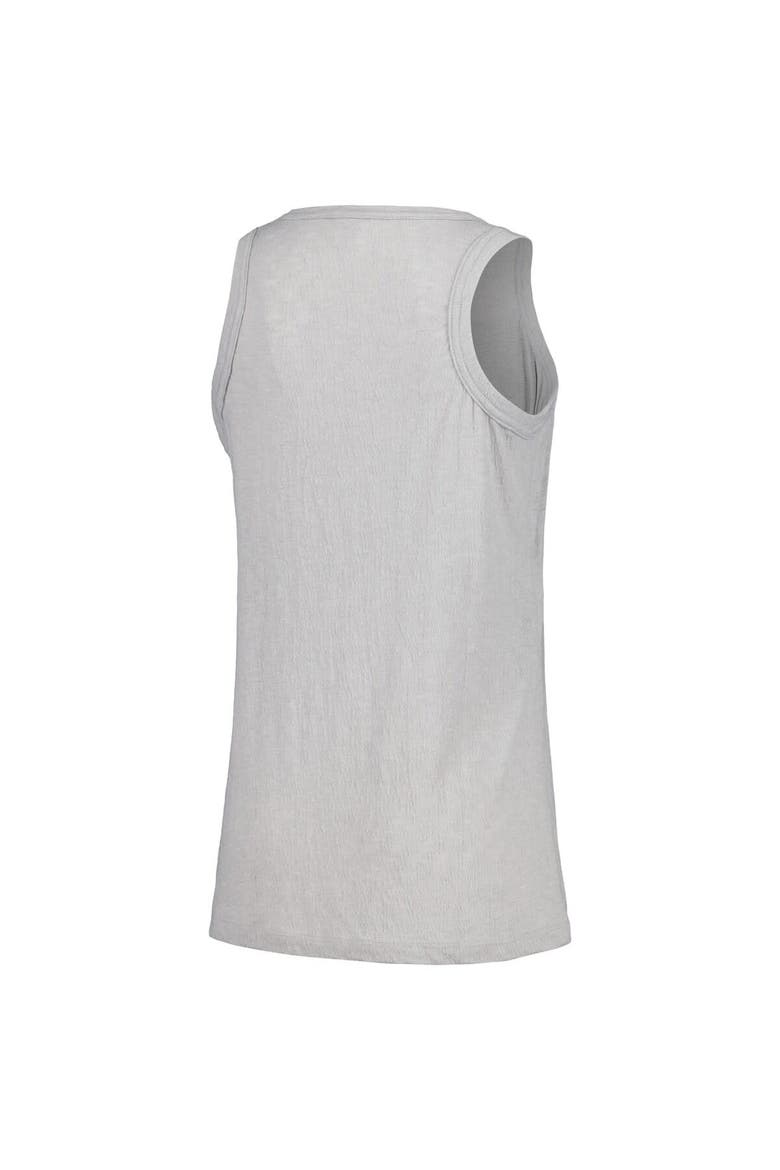 Women's Soft as a Grape Gray Miami Marlins Gauze High Neck Tank Top, Alternate, color, Gray