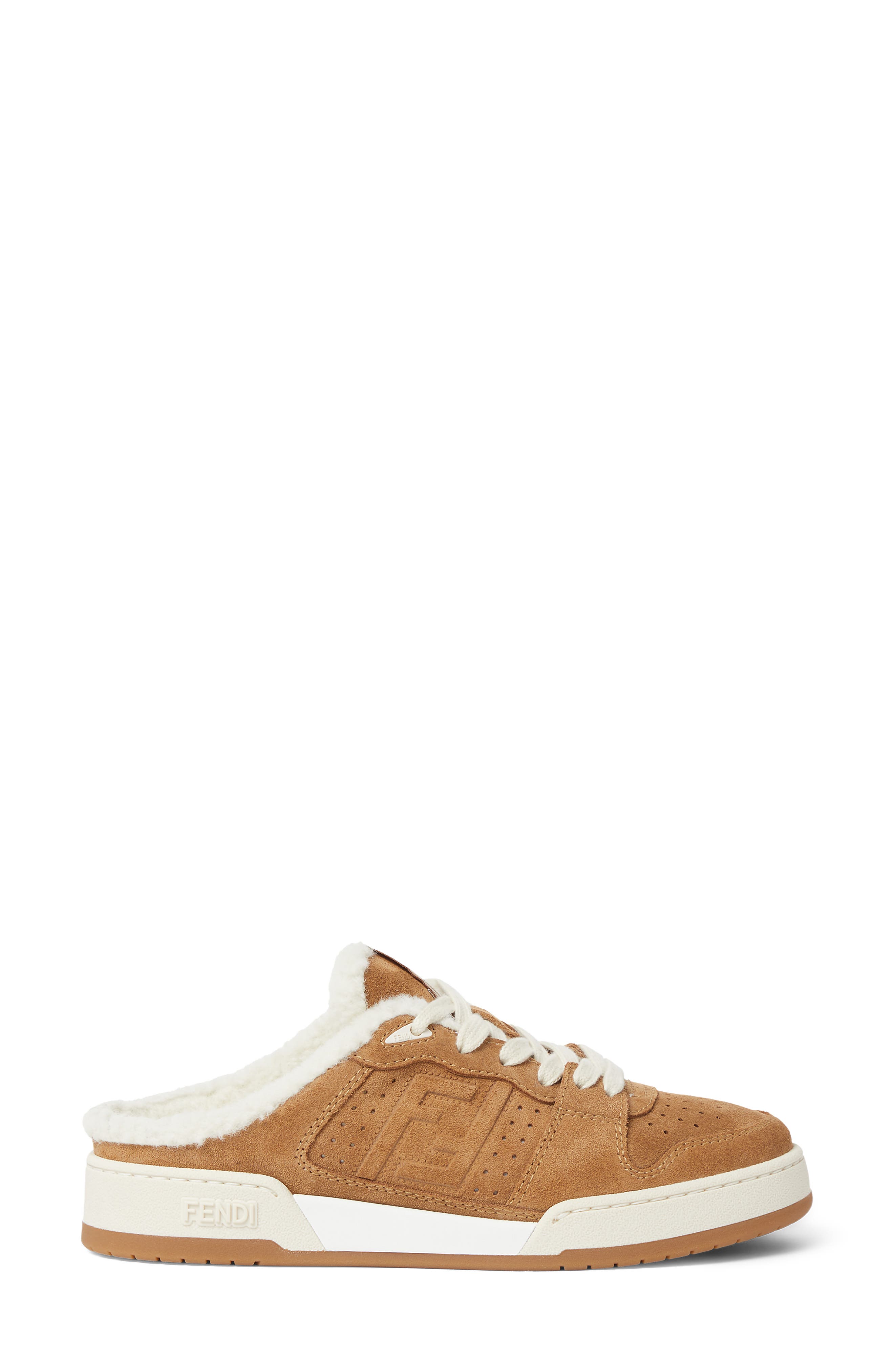 Match Genuine Shearling Mule, Alternate, color, F0XDD BRONZE BROWN