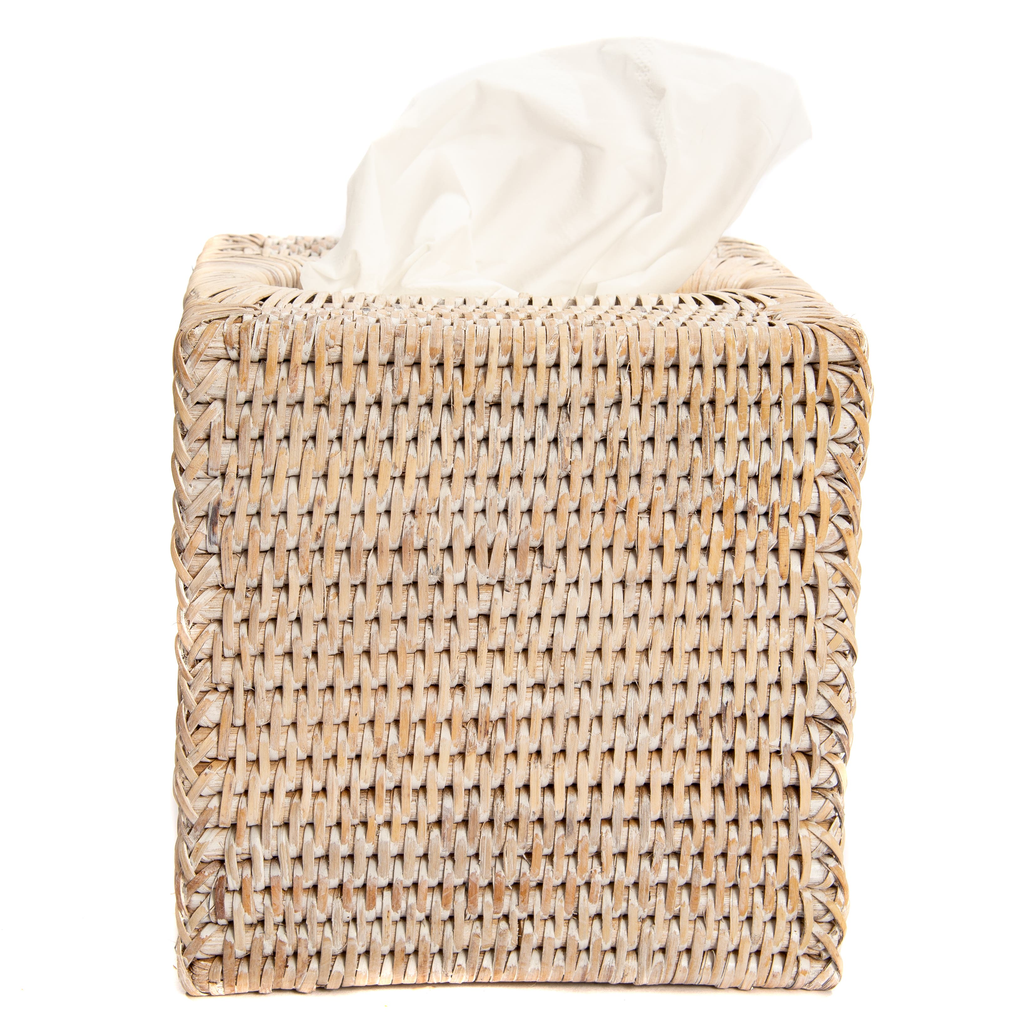 Artifacts Trading Company Rattan Column Tissue Box Cover - Thumbnail 4