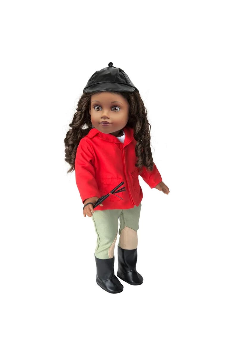 Dress Along Dolly Horseback Riding Outfit for 18" Dolls, Alternate, color, Red