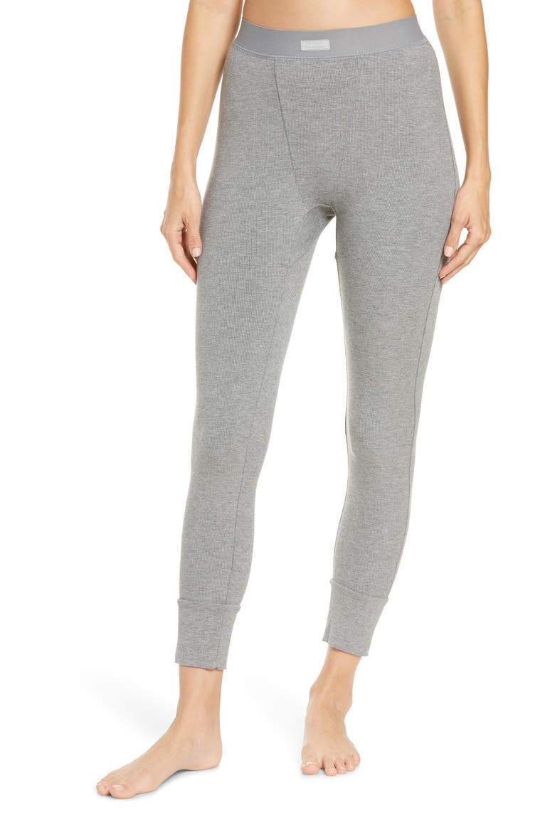 Soft Lounge Rib Leggings, Main, color, HEATHER GRAY