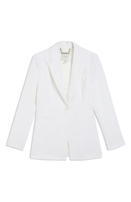 Ted Baker London Bertaah Double Lapel Blazer In Ivory