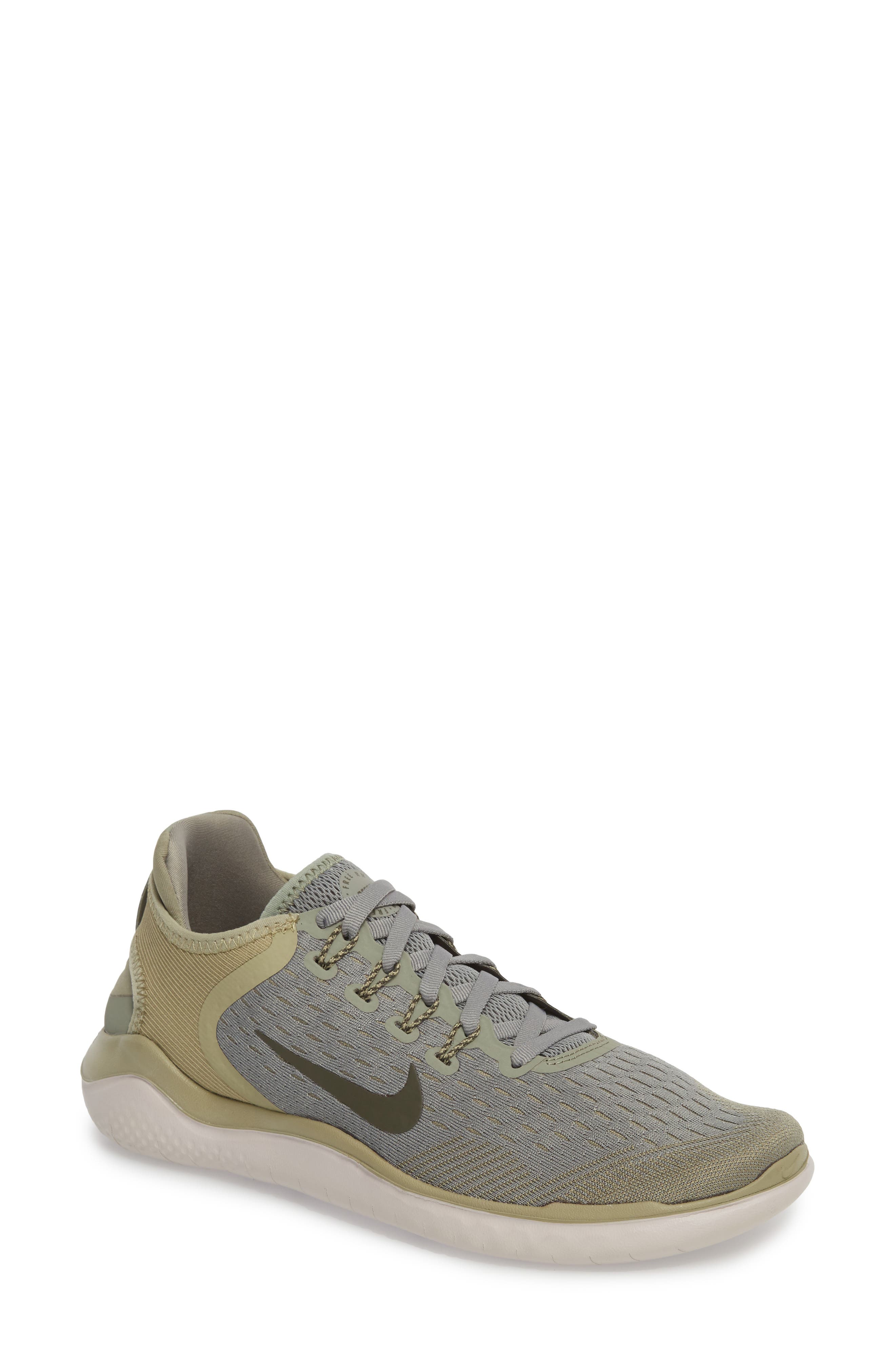 Free RN 2018 Running Shoe, Main, color, DARK STUCCO/ CARGO KHAKI
