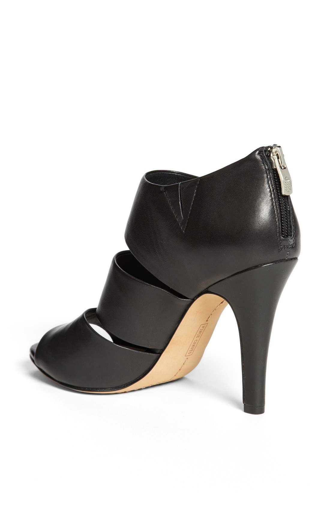 Vince Camuto 'Karmi' Leather Peep Toe Bootie, Alternate, color, 