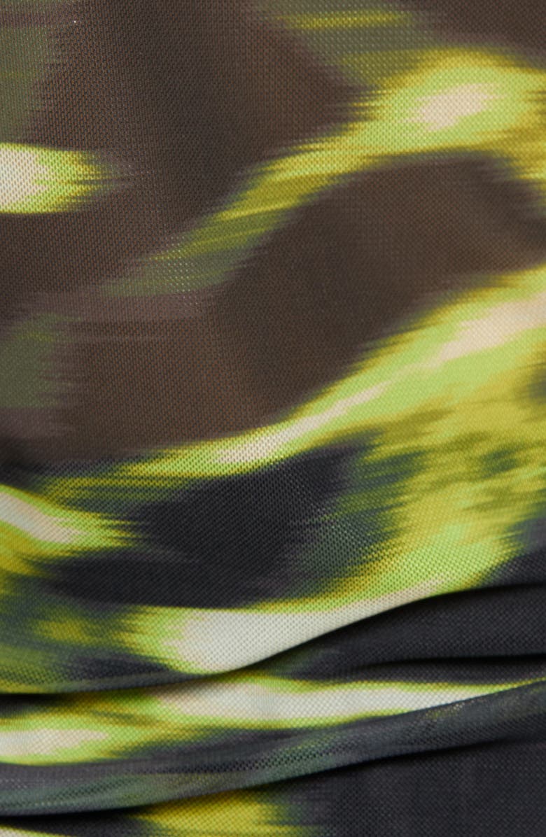 Open Edit Ruched Mesh Top, Alternate, color,