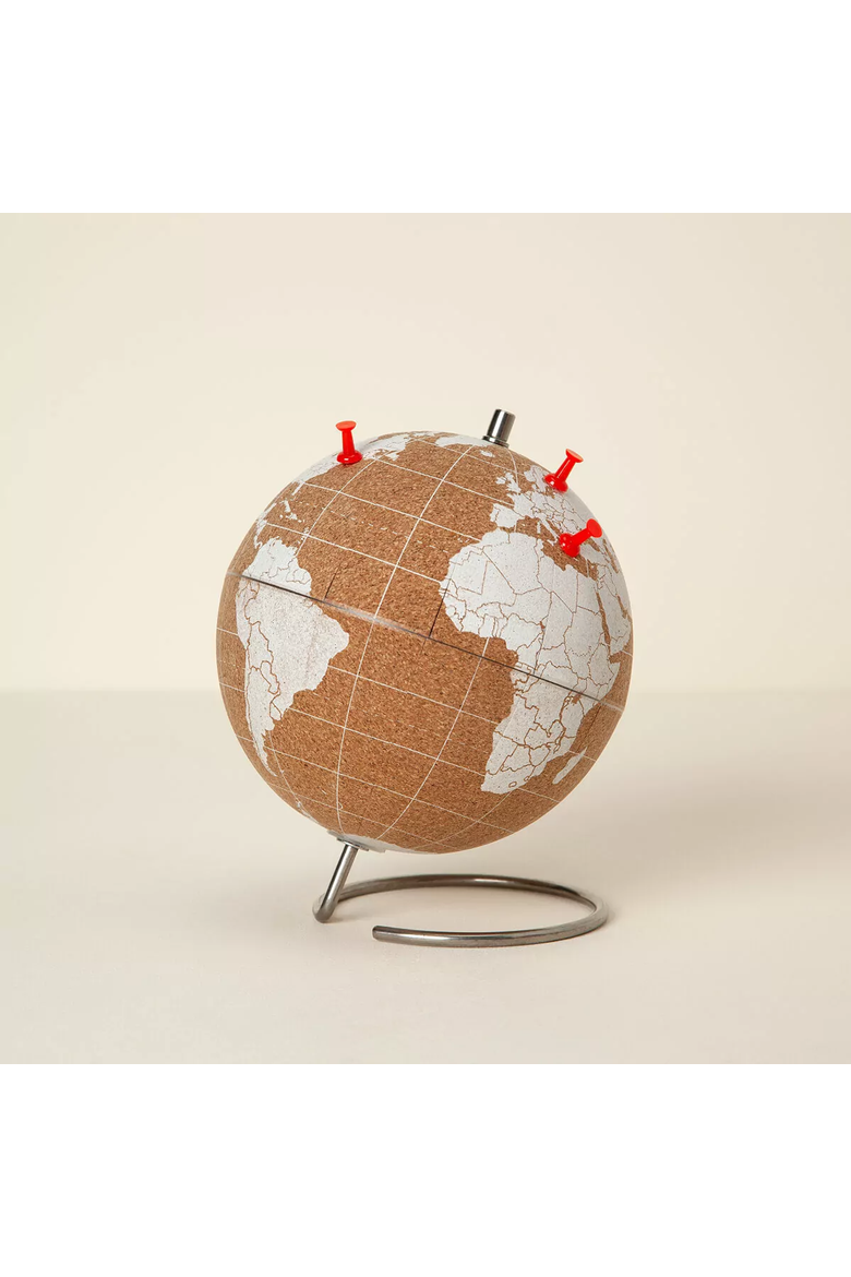 World Traveler's Cork Globe by Suck UK, Main, color, Cork