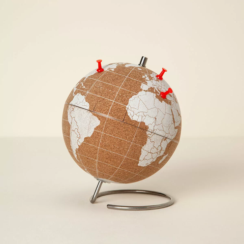 World Traveler's Cork Globe by Suck UK