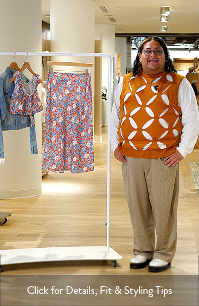 Floral Midi Skirt, sales video thumbnail