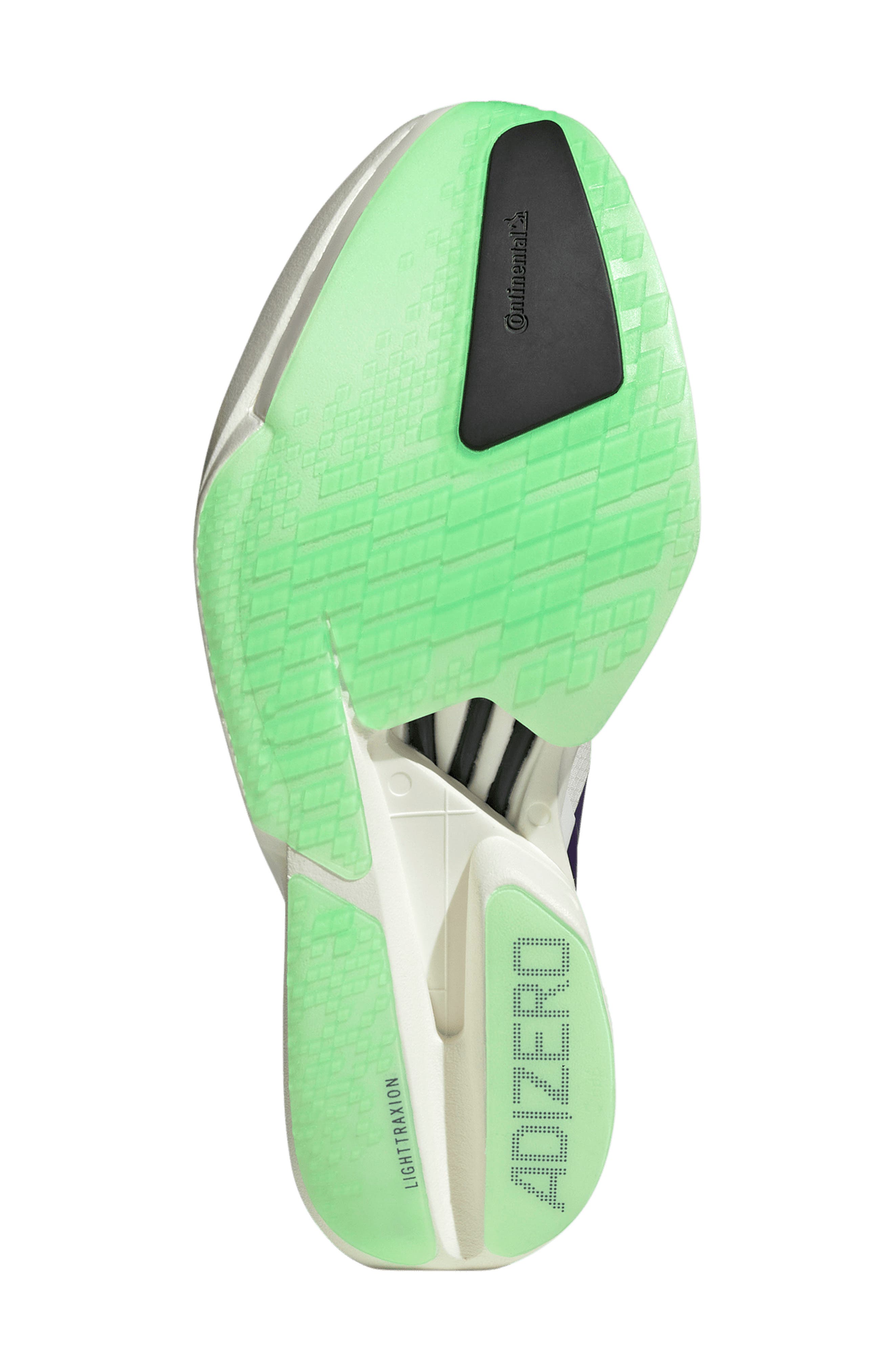 adidas Adizero Adios Pro 4 Racing Shoe, Alternate, color, White/ Purple/Lime Burst