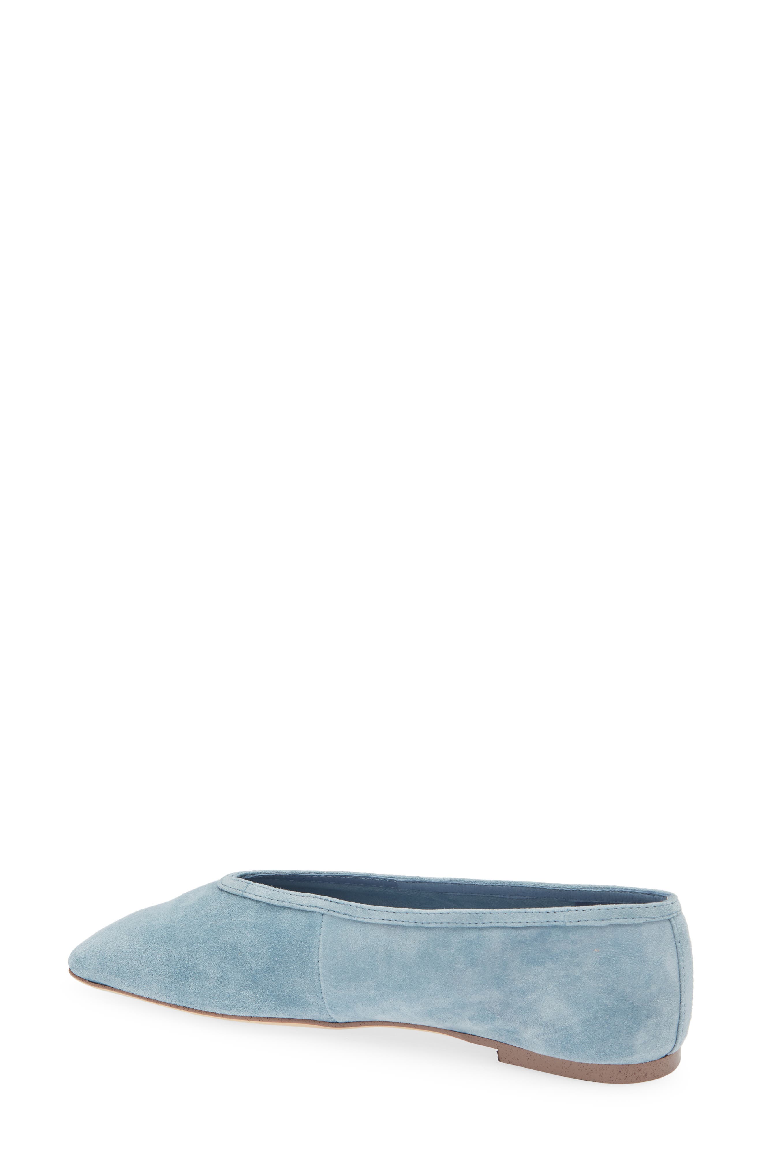 Bianca Ballet Flat, Alternate, color, DENIM SUEDE