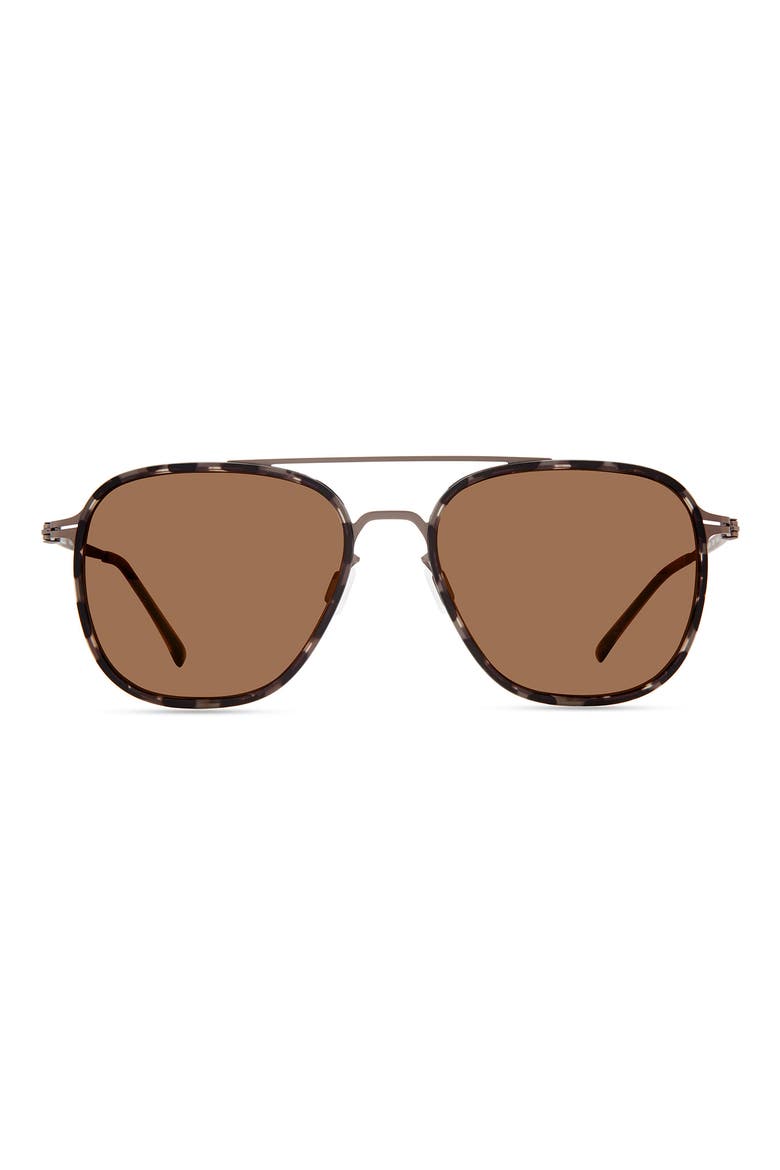 Aviator Sunglasses, Main, color, BROWN/ GREY TORTOISE