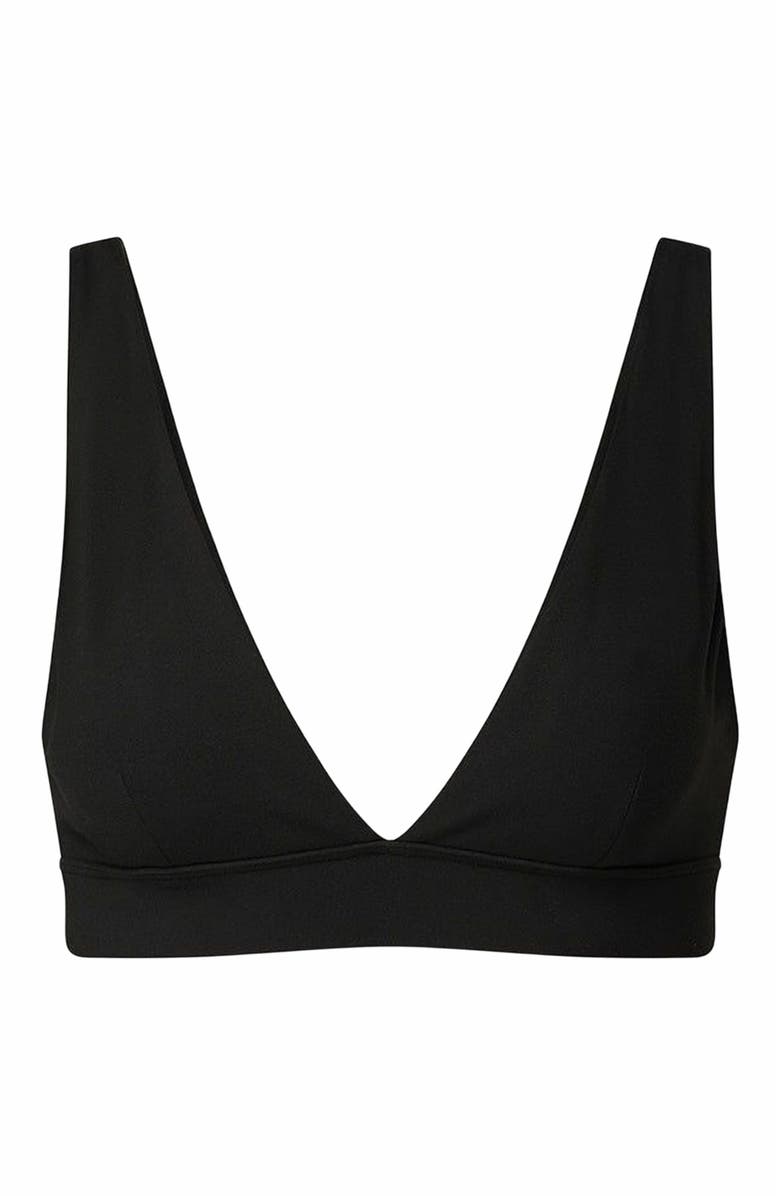 WeWoreWhat V-neck Bralette, Main, color, Black