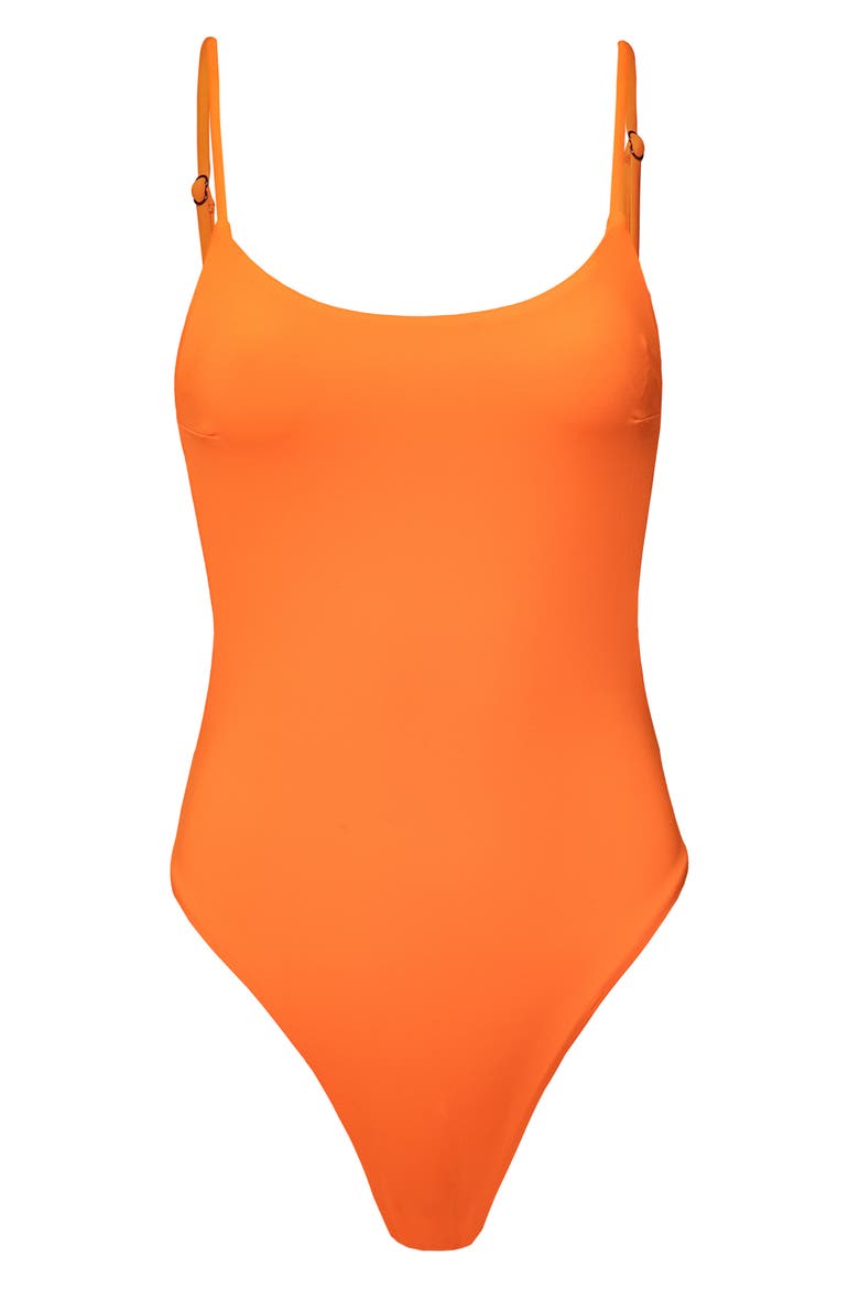 Lagoon Reversible One-Piece Swimsuit, Alternate, color, ORANGE