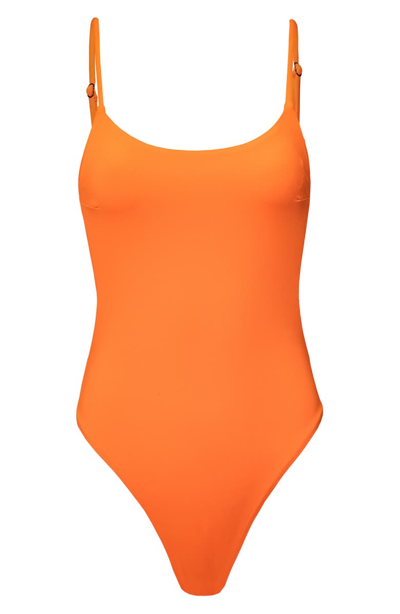 Maaji Lagoon Reversible One-Piece Swimsuit, Alternate, color, Orange