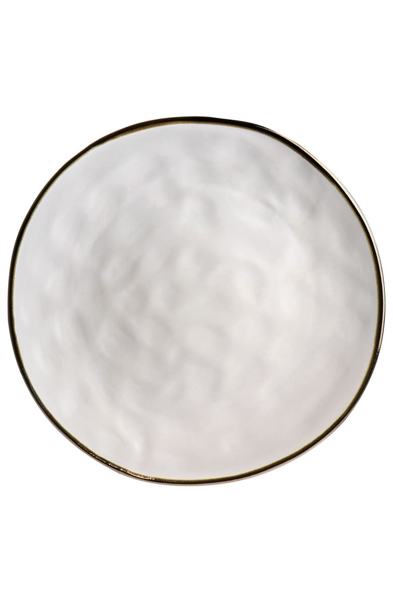 Elama Modern 16 Piece Stoneware Dinnerware Set, Alternate, color, White