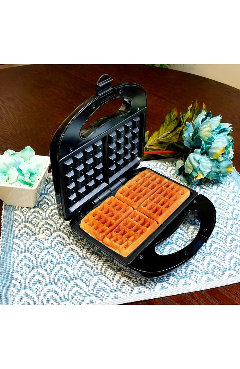 Better Chef Nonstick Portable Waffle Maker, Alternate, color, Black