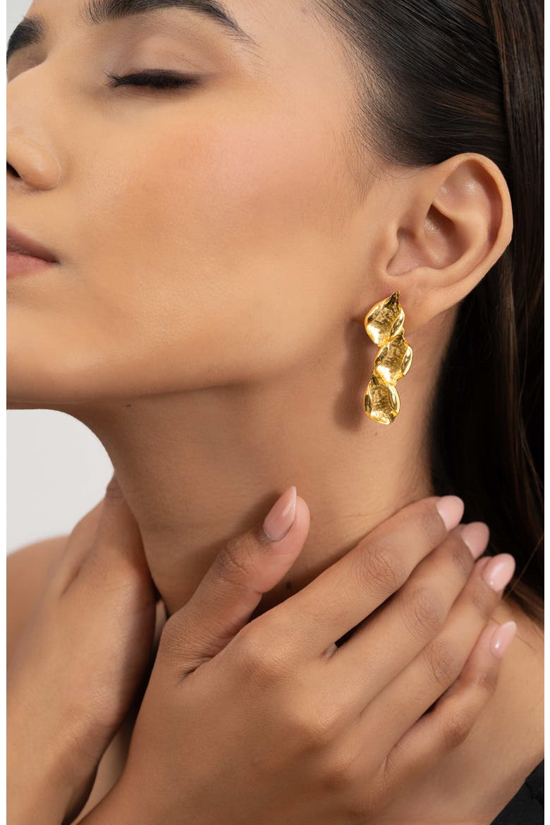 Noa Drop Earrings, Alternate, color, GOLD