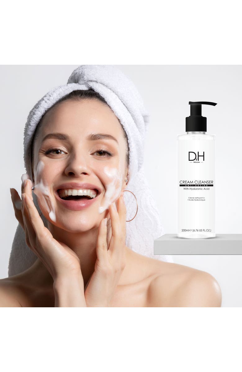 Dr H Cream Cleanser with Hyaluronic Acid 200ml x 3 Trio Set, Alternate, color, 