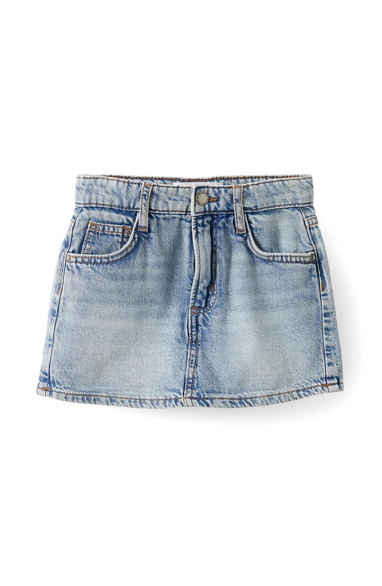 Cotton On Kids Kid's Alayna Aline Denim Skort, Main, color, Airlie Light Blue