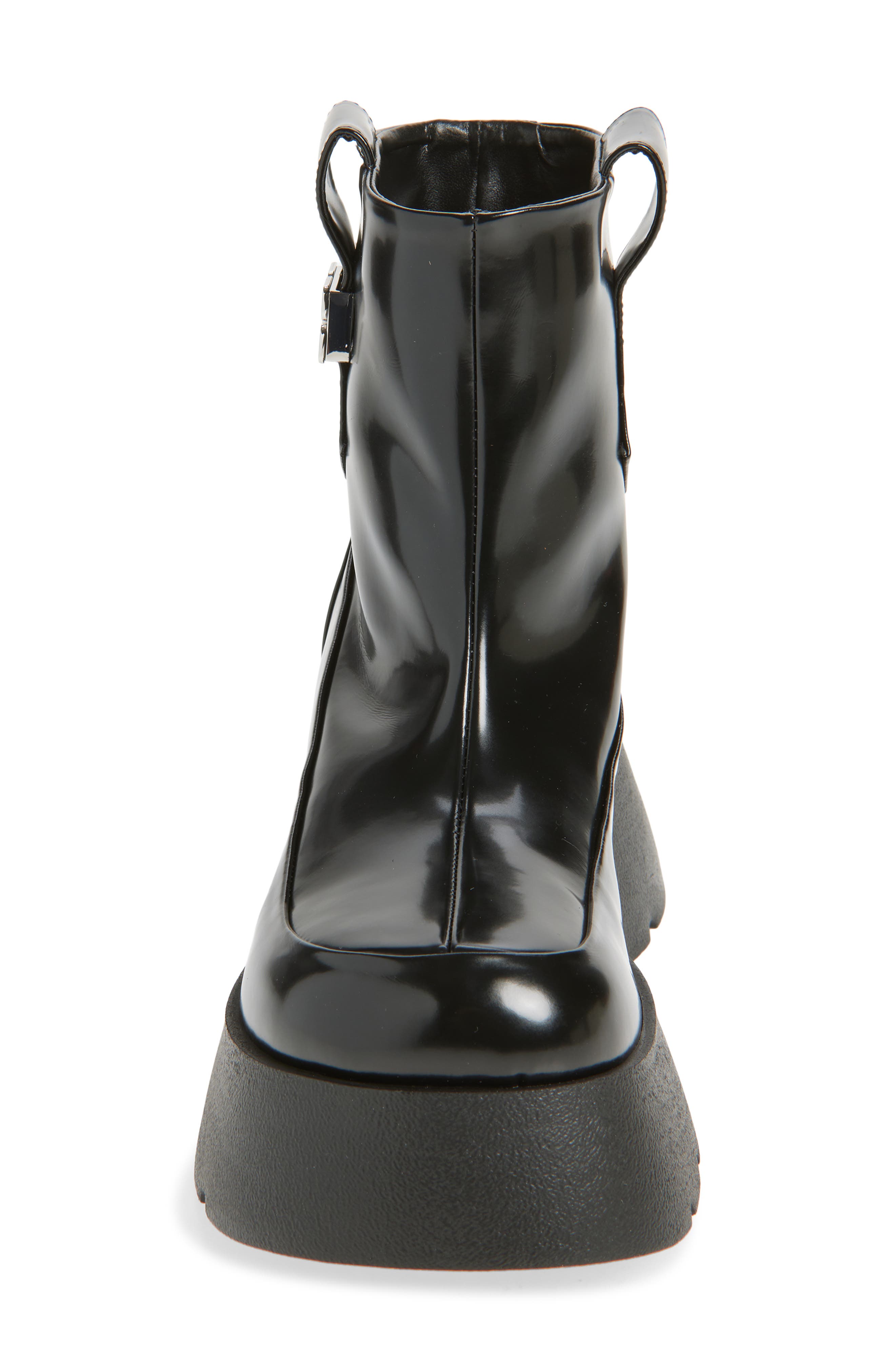 Ganni Kat Platform Bootie, Alternate, color, Black