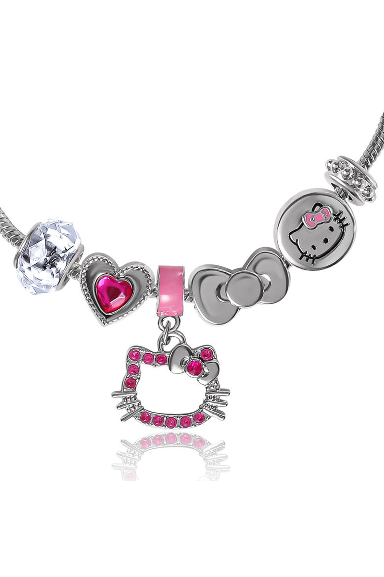 7'' Fashion Charm Bead Bracelet, Alternate, color, Silver