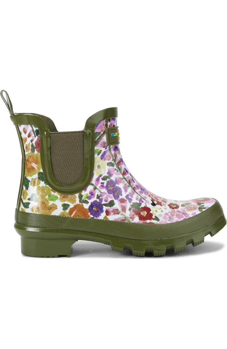 Kurt Geiger London Floral Couture Sleet Chelsea Rain Boot, Alternate, color,