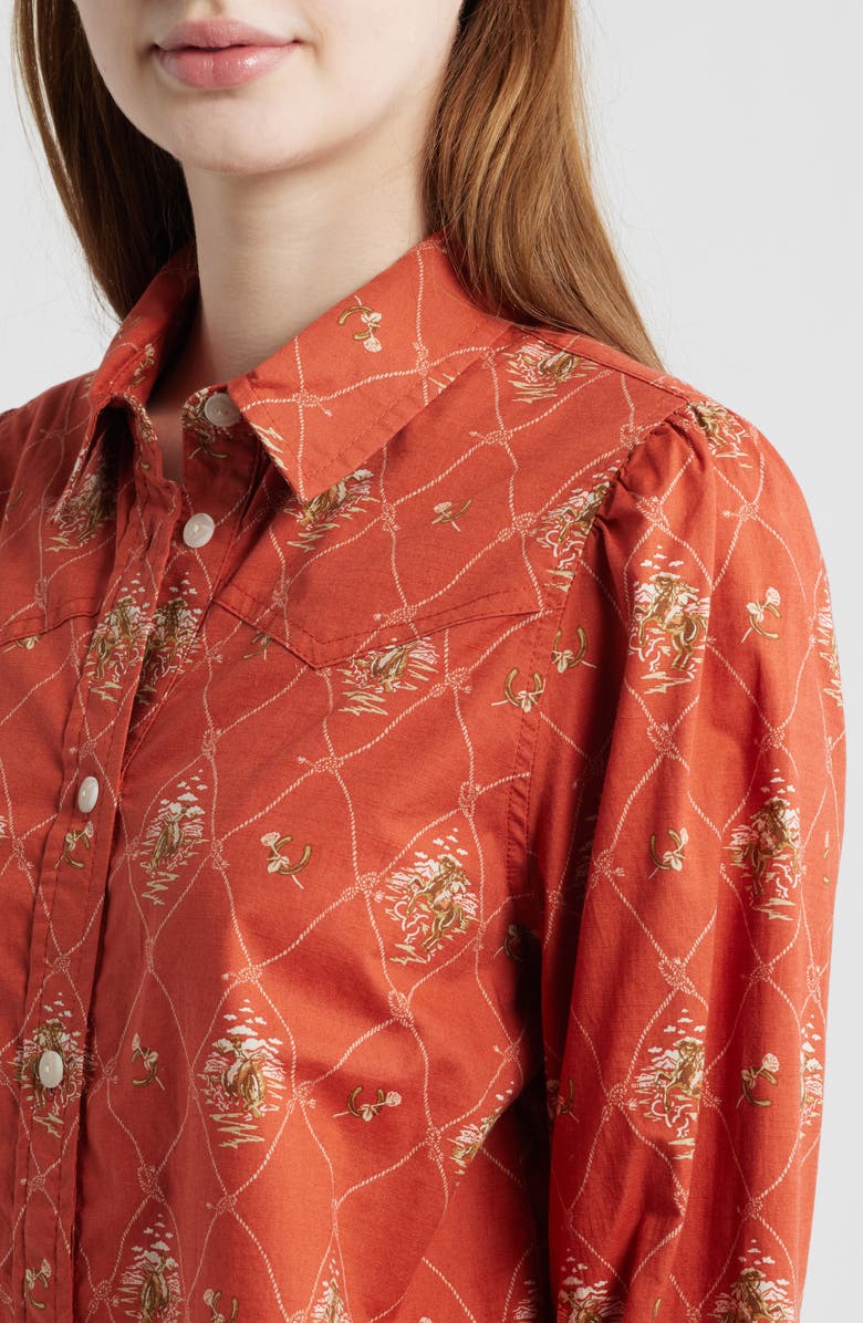 Pendleton Winona Puff Sleeve Western Shirt, Alternate, color, 