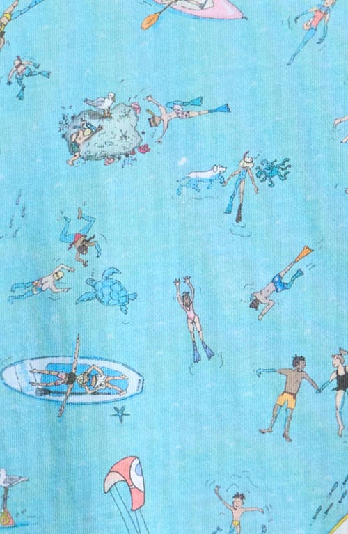 Boardies Kids' Sea Folk Print T-shirt In Blue