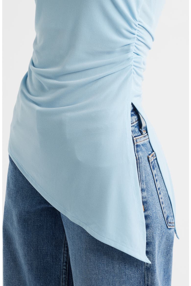 Ines Asymmetric Hem Bandeau Top, Alternate, color, BLUE