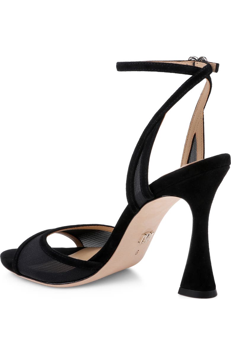 Badgley Mischka Collection Ysabel Ankle Strap Sandal, Alternate, color, Black Suede