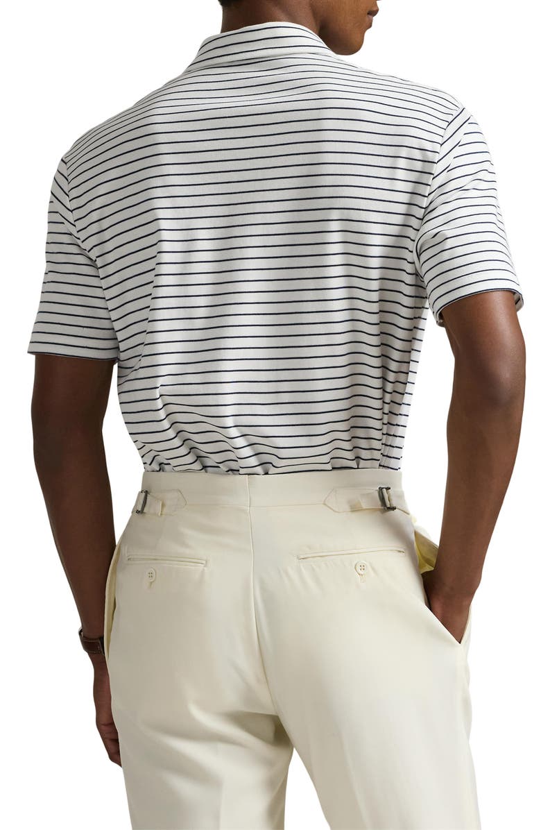 Polo Ralph Lauren Classic Fit Stripe Cotton Polo, Alternate, color, 