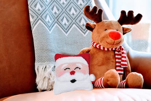 C & F Home C&f Home Happy Santa Claus Small/petite Christmas Hooked Accent Pillow, 8" X 8" In White