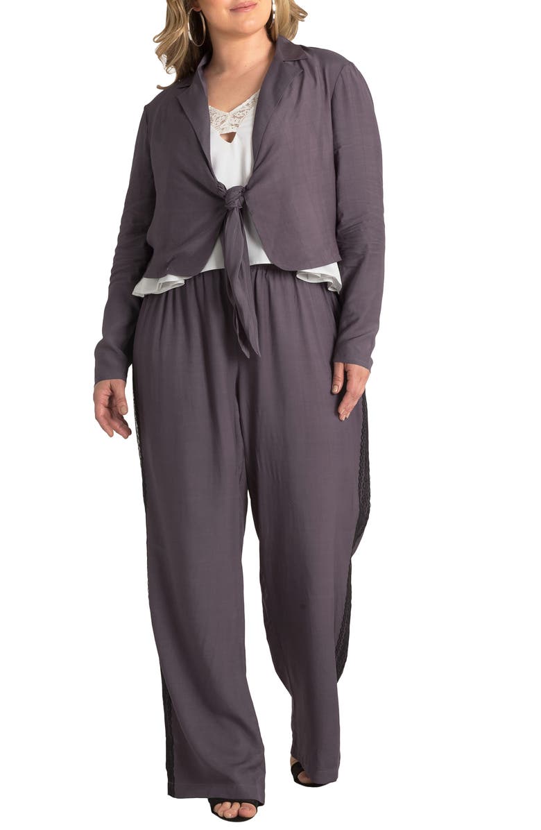 Standards & Practices Tie Front Jacket, Alternate, color,