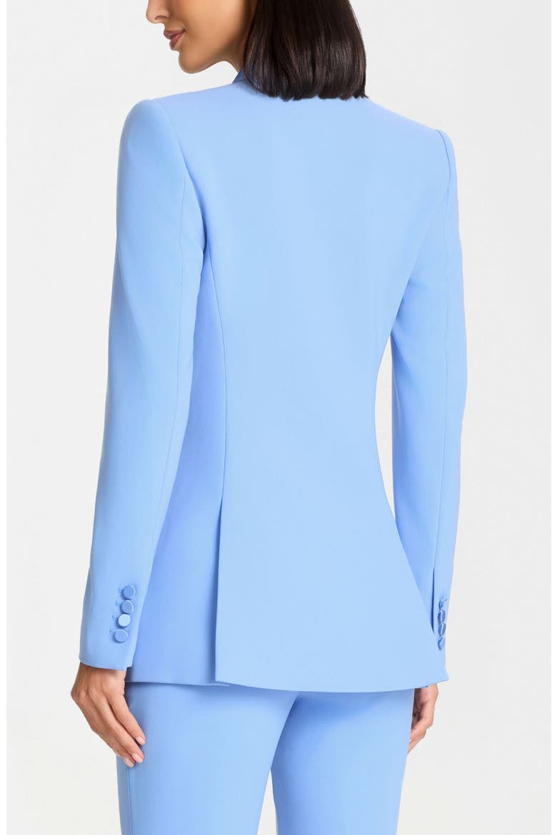 Allegra Floral Appliqué Blazer, Alternate, color, BLUE