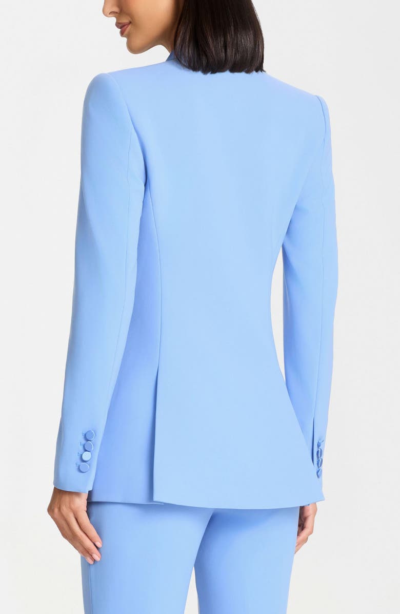 NADINE MERABI Allegra Floral Appliqué Blazer, Alternate, color, Blue