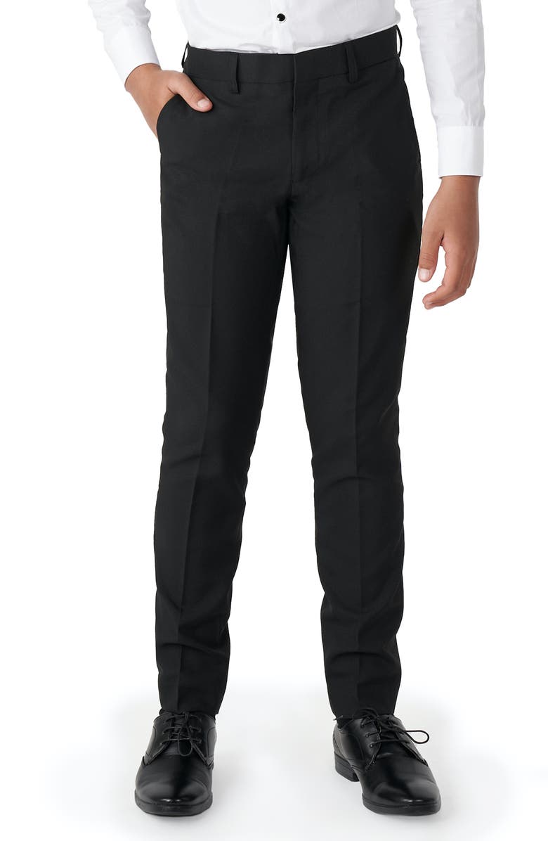 OppoSuits Kids' Black & White Two-Piece Tuxedo Suit with Bow Tie, Alternate, color, White