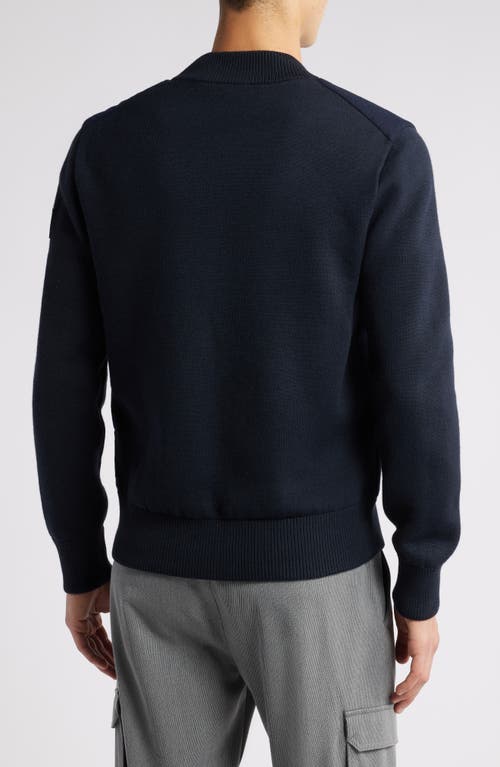 Shop Hugo Boss Boss Eflano Bomber Jacket In Dark Blue