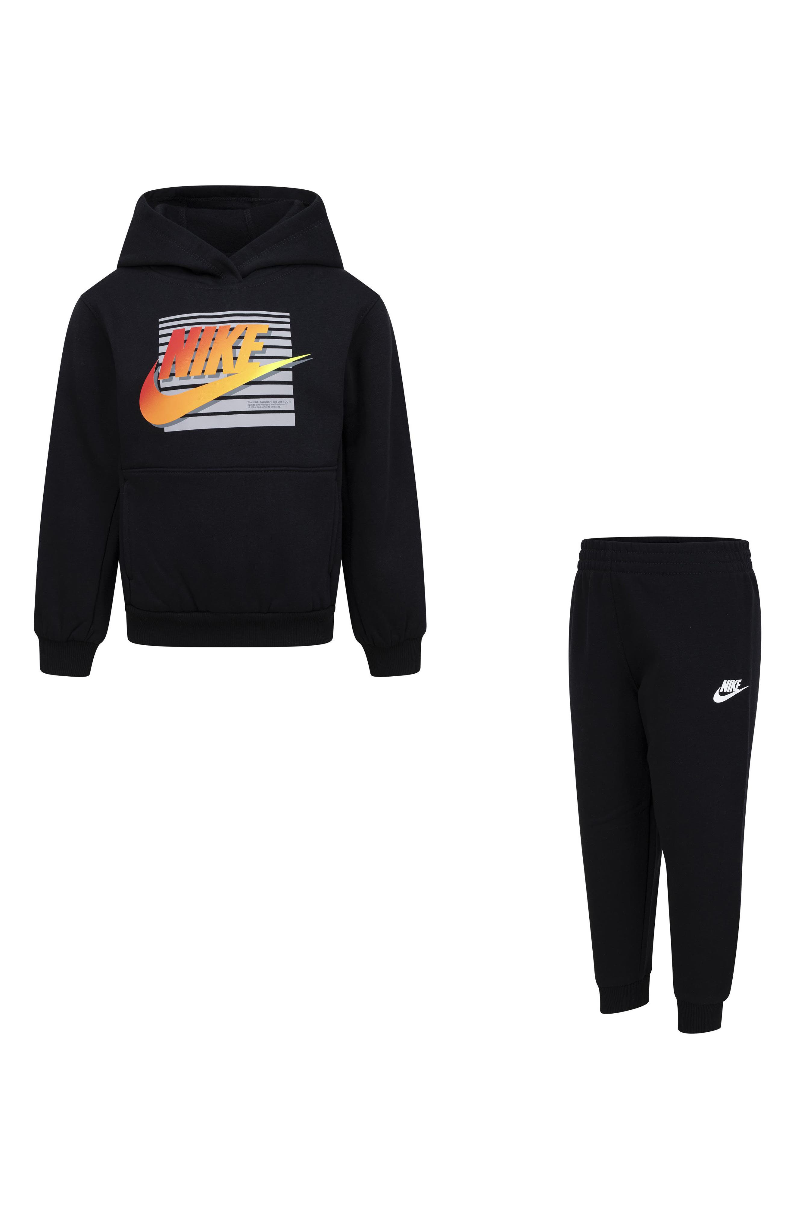 Kids' Gradient Futura Logo Pullover Hoodie & Joggers Set
