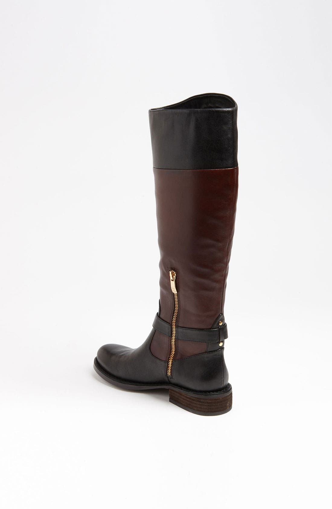 'Flavian' Boot, Alternate, color, DARK WOOD/ BLACK