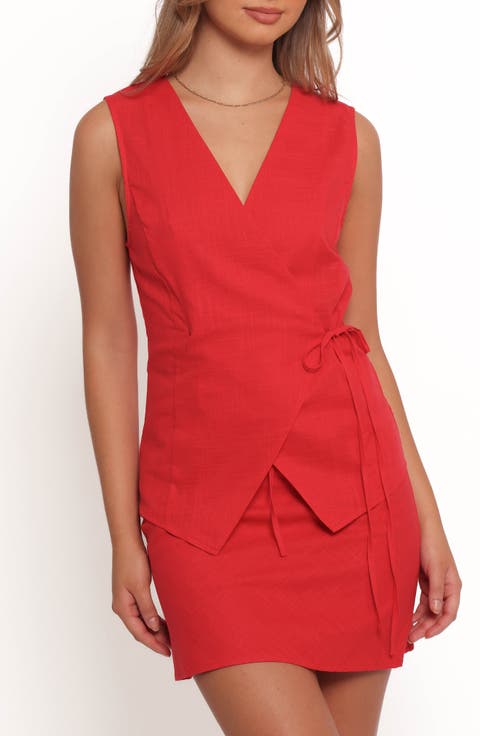 Vanni Wrap Front Cotton Top