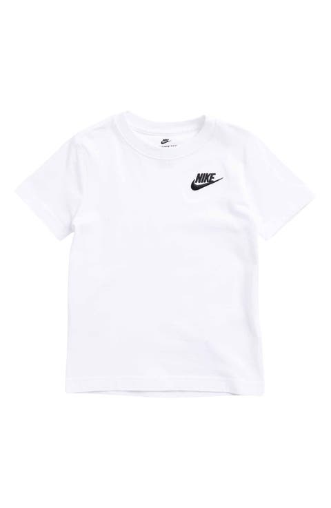 Embroidered Logo Crew Neck T-Shirt (Toddler & Little Kid)