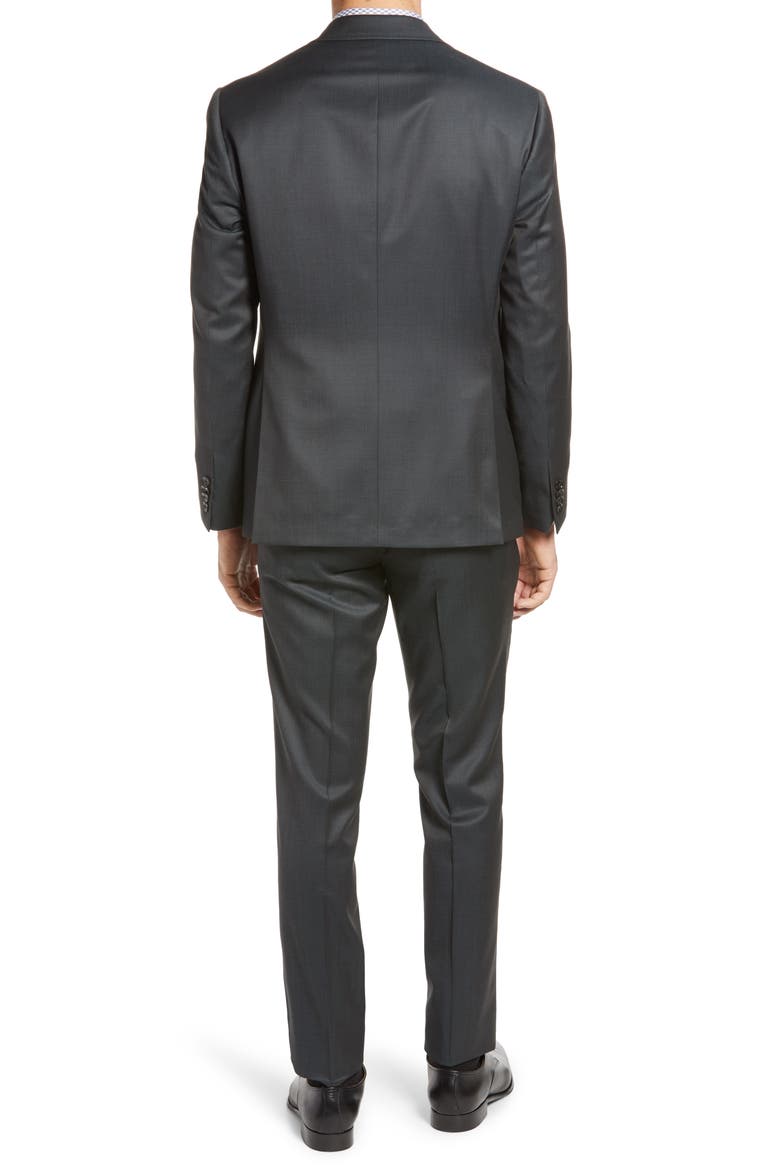 Roger Extra Trim Fit Wool Suit, Alternate, color, GREEN