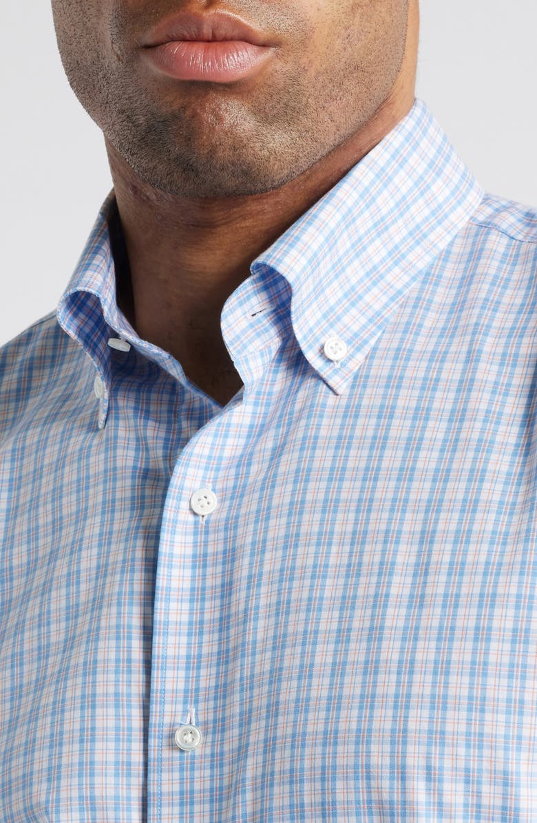 Peter Millar Portofino Check Cotton Button-Up Shirt, Alternate, color,