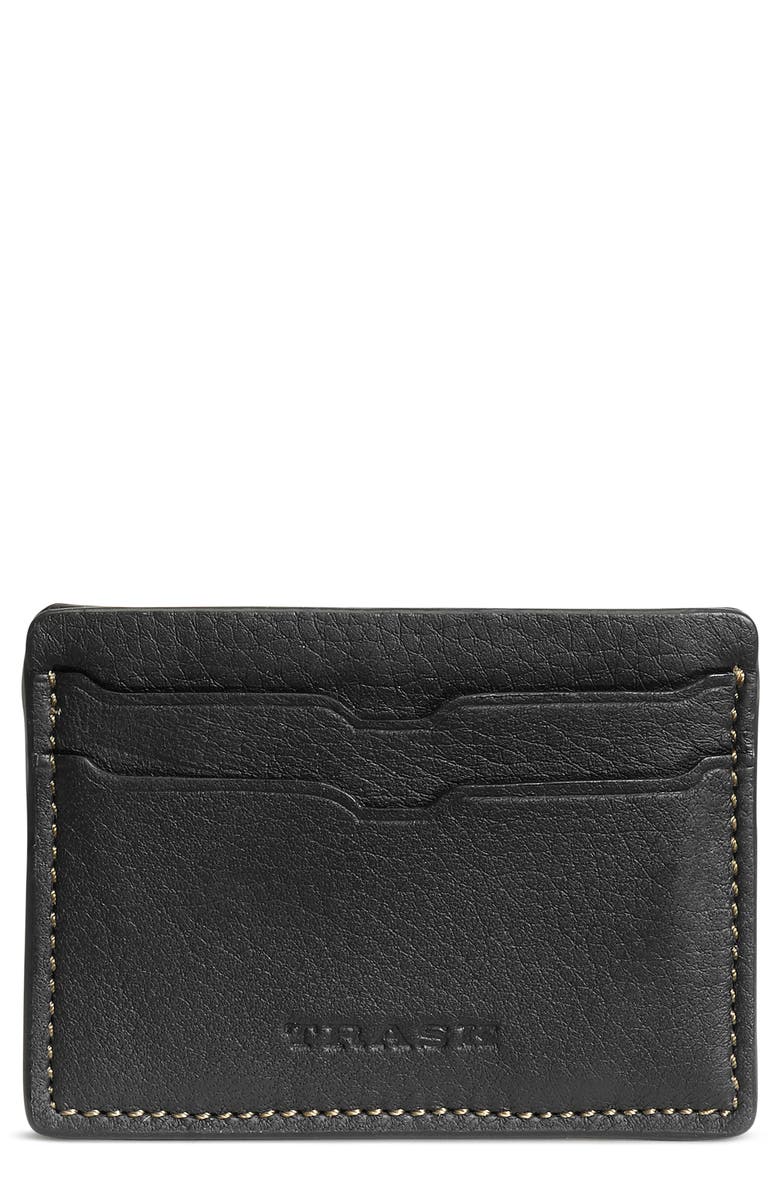 Trask Jackson Leather Card Case, Main, color, 