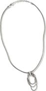 John Hardy Classic Chain Link Drop Pendant Necklace