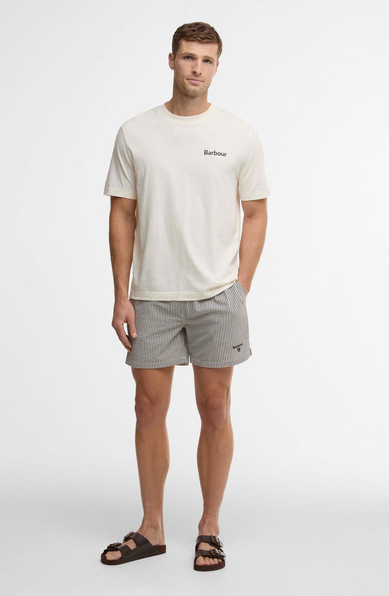 Barbour Gingham Seersucker Swim Trunks, Alternate, color, 