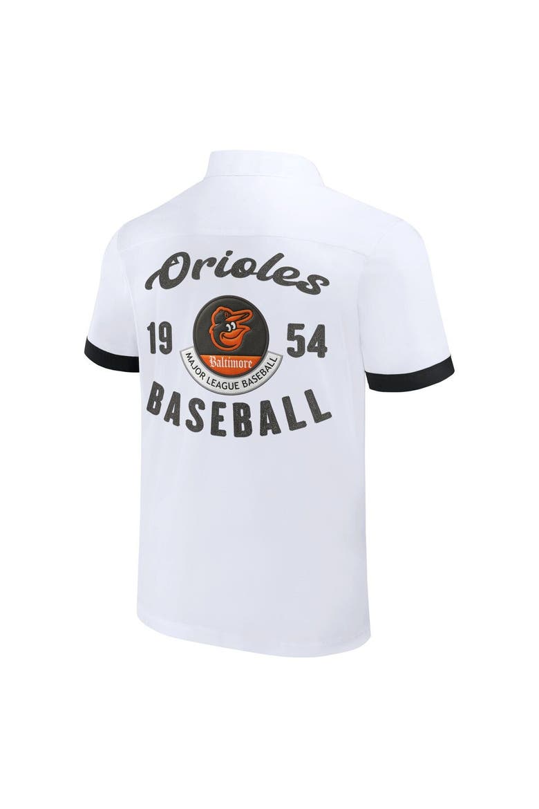 Men's Darius Rucker Collection by Fanatics  White Baltimore Orioles Bowling Button-Up Shirt, Alternate, color, White