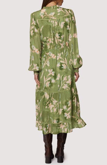 Serene Majesty Long Sleeve Midi Dress
