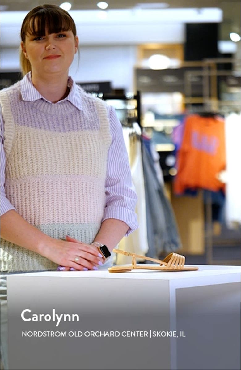 Millie Lattice Flat Sandal, sales video thumbnail