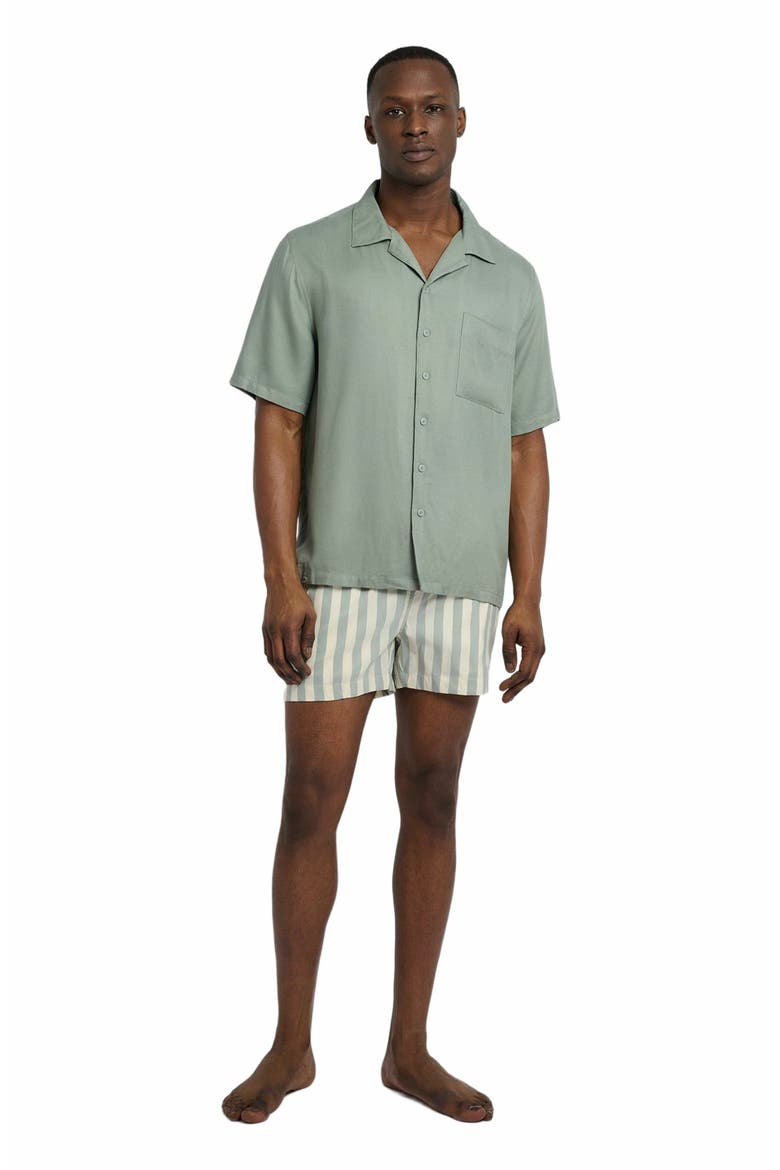 Charles 4" Swim Trunk, Main, color, SAGE/CREAM